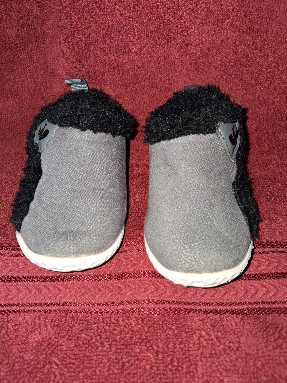 Kids Grey Cozy Slip-On Shoes Baby 13